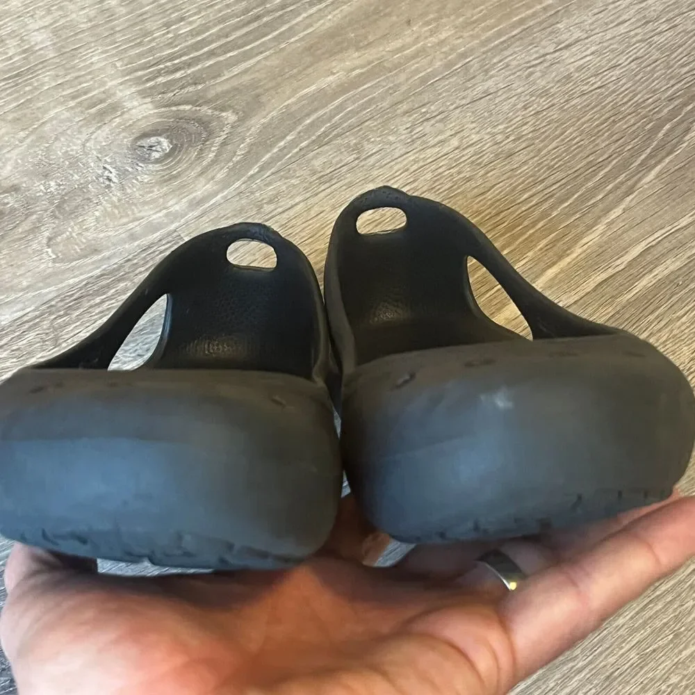 Crocs Kadee Women Black Croslite Foam Slip‎ On Ballet Flats Shoes Size 7 W7